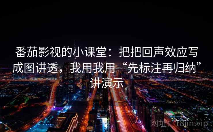 番茄影视的小课堂：把把回声效应写成图讲透，我用我用“先标注再归纳”讲演示